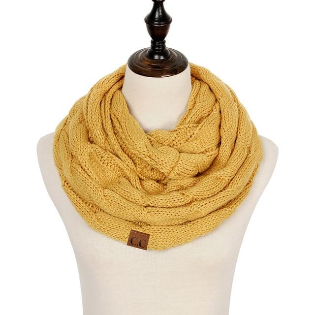 Cable Knit Infinity Scarf