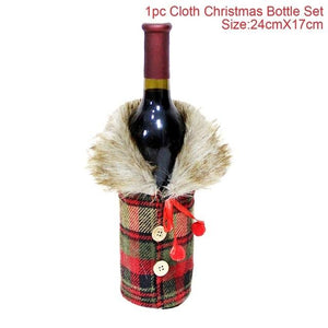 Christmas Wine Bottle Cover