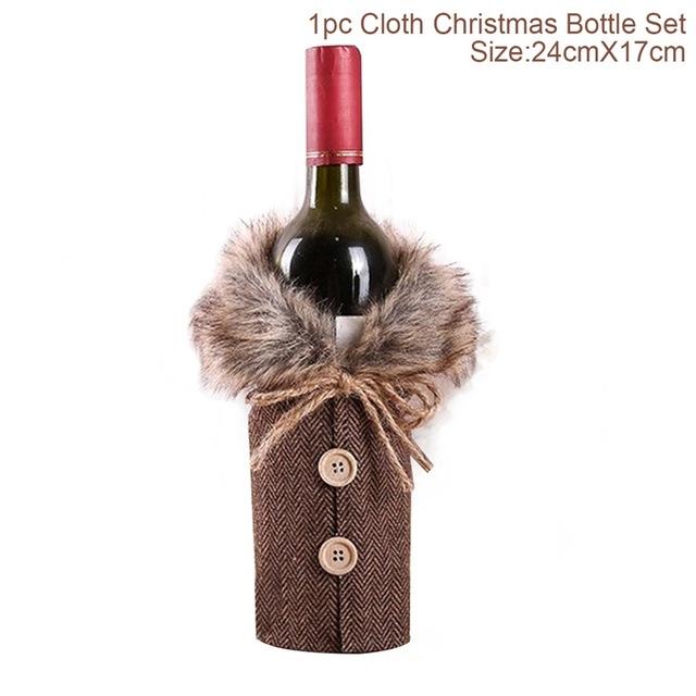 Christmas Wine Bottle Cover