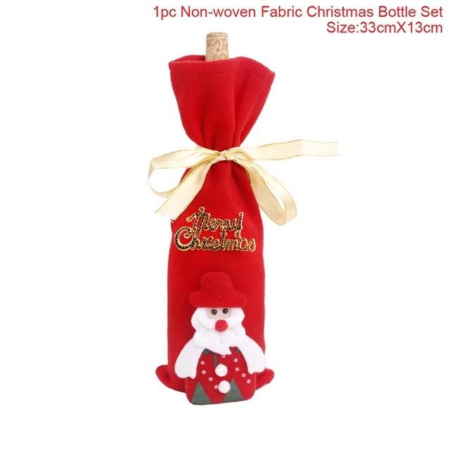 Christmas Wine Bottle Cover