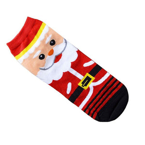 1 pair Women Girls Christmas 3D Santa Socks