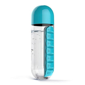 Pill Organizer Water Bottle