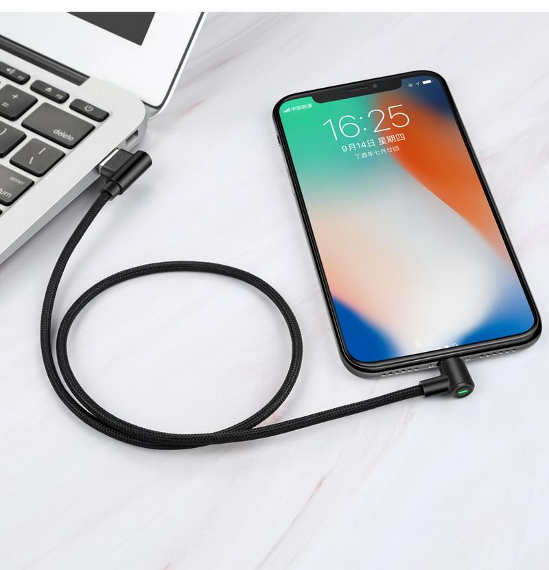 Lightning Bolt Smart Braided Charging Cable