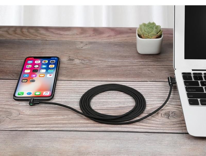 Lightning Bolt Smart Braided Charging Cable