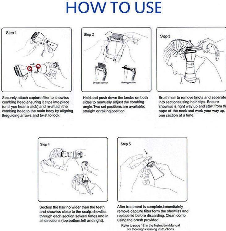 Lice Vacuum Comb