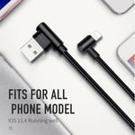 Lightning Bolt Smart Braided Charging Cable