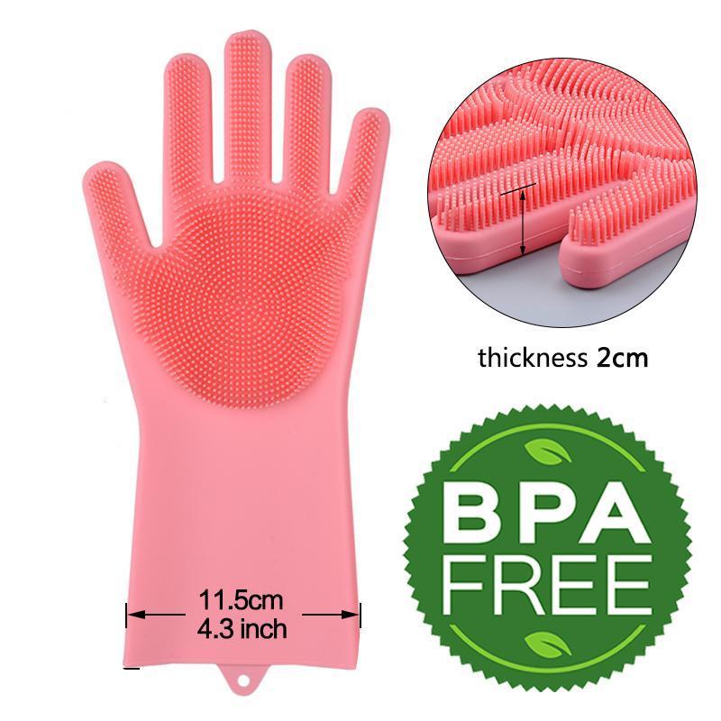 Premium Magic Silicone Cleaning Gloves (IN PAIR)