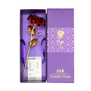 24k Gold Trimmed Rose