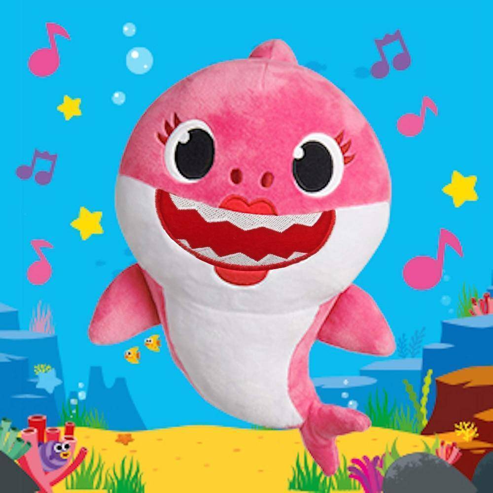 Creative Singing Shark Shaped Plush Toy