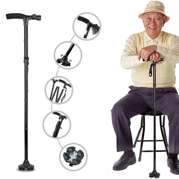 Magic Hurry Cane Folding With LED Light Trusty Cane