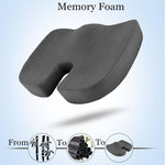 Bamboo Charcoal Memory Foam Ventilated Orthopedic Seat Cushion