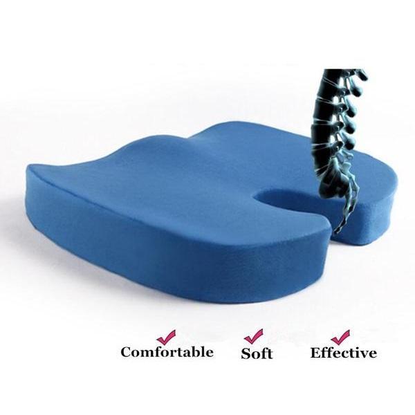 Bamboo Charcoal Memory Foam Ventilated Orthopedic Seat Cushion