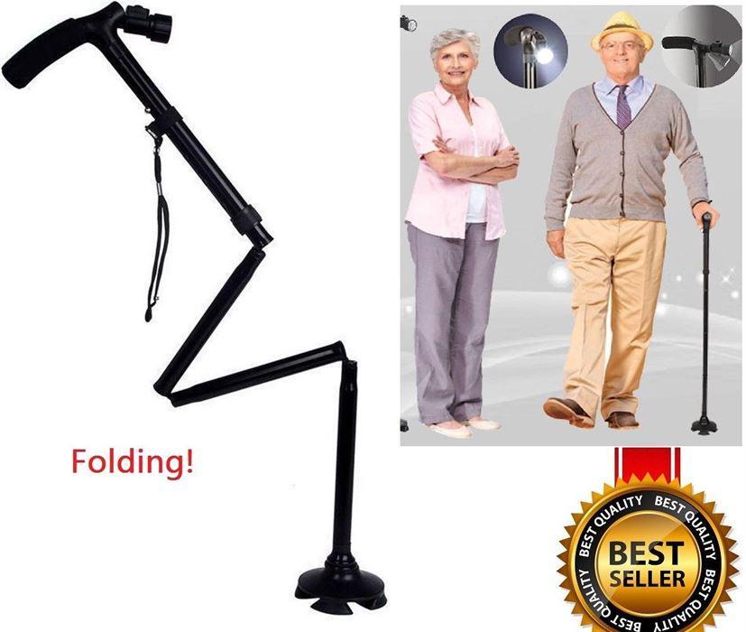 Magic Hurry Cane Folding With LED Light Trusty Cane