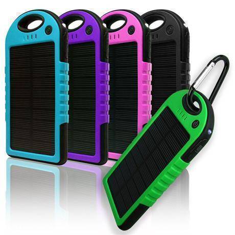 2 USB Port Solar Powered Phone Charger - Portable