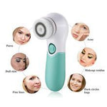 Waterproof Facial Cleansing Spin Brush Set with 3 Exfoliating Brush Heads