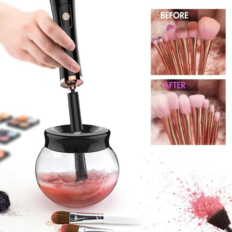 Electric Makeup Brush Cleaner Convenient Cleanser Cleaning Tool