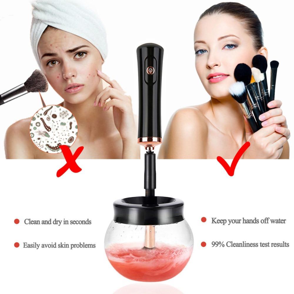 Electric Makeup Brush Cleaner Convenient Cleanser Cleaning Tool