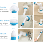 Wireless Electric Turbo Scrub Cleaner Set