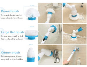 Wireless Electric Turbo Scrub Cleaner Set