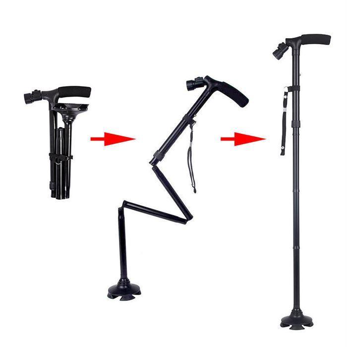 Magic Hurry Cane Folding With LED Light Trusty Cane