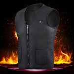 Electric USB Heated Warm Vest Men Women Heating Coat