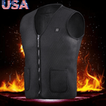 Electric USB Heated Warm Vest Men Women Heating Coat