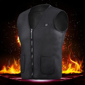 Electric USB Heated Warm Vest Men Women Heating Coat