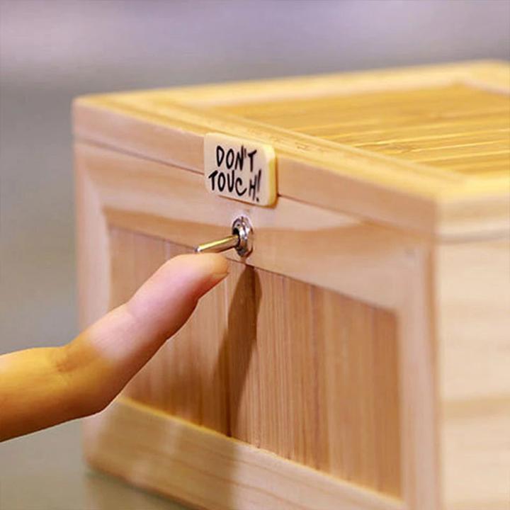 WOODEN USELESS BOX